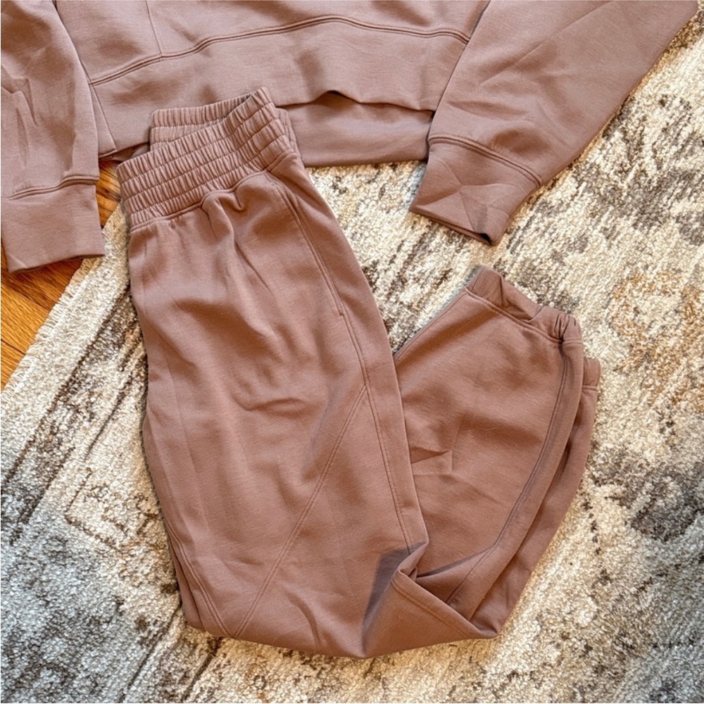 Abercrombie YPB sweatshirt jogger set pink mauve small comfy A&F - Picture 3 of 5